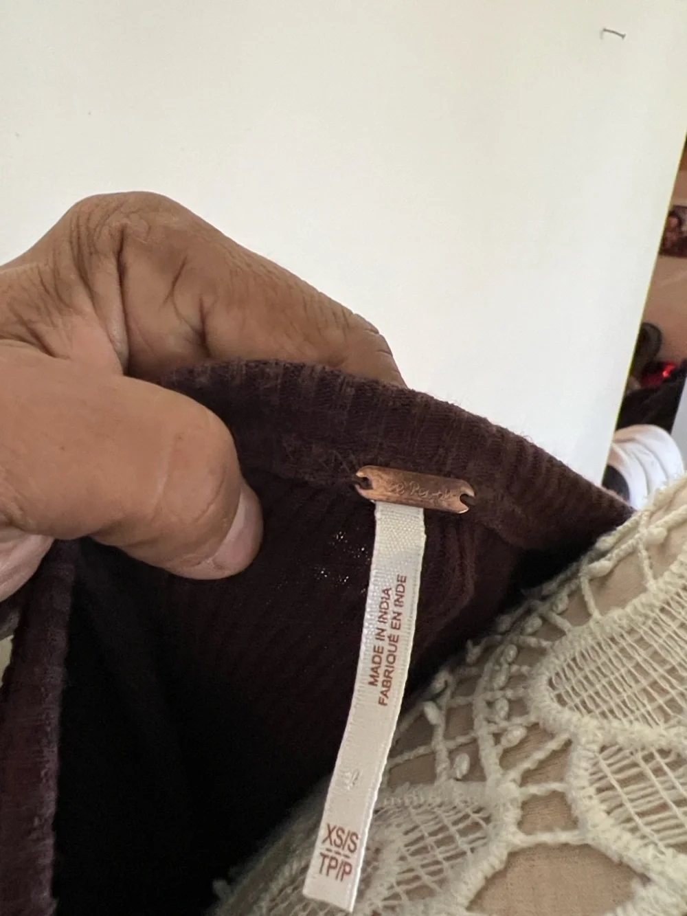 Free People Brown Boho Peasant Tunic - Picture 2 of 10